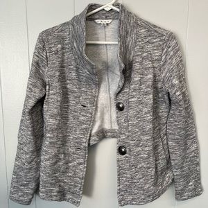 Cabi Small jacket - high back - gray and white